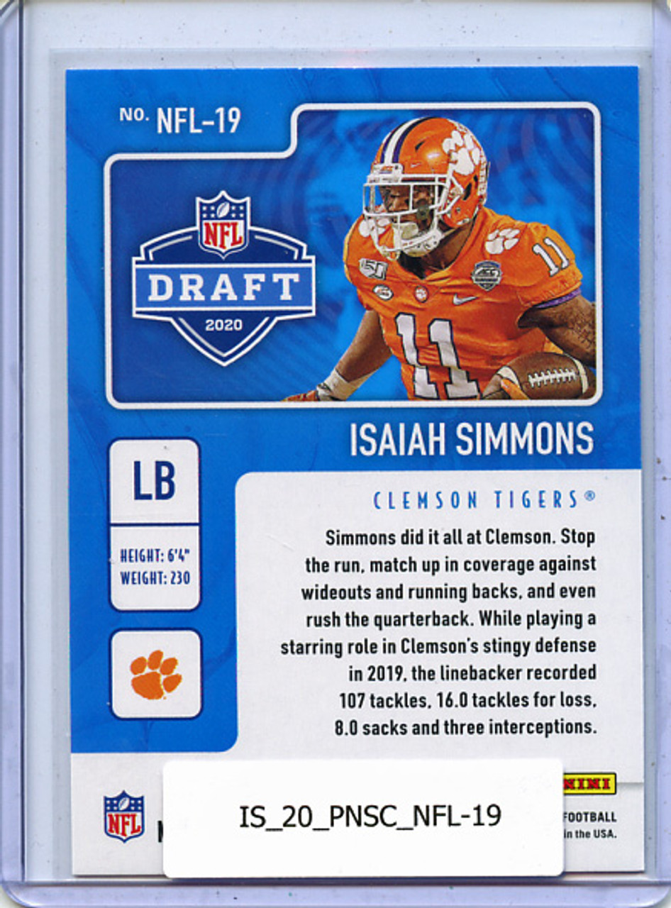 Isaiah Simmons 2020 Score, NFL Draft #NFL-19