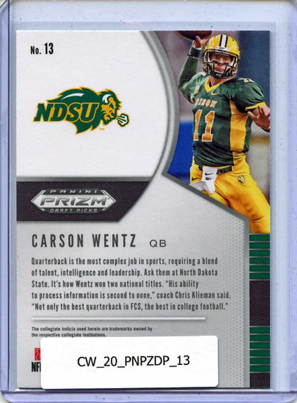 Carson Wentz 2020 Prizm Draft Picks #13