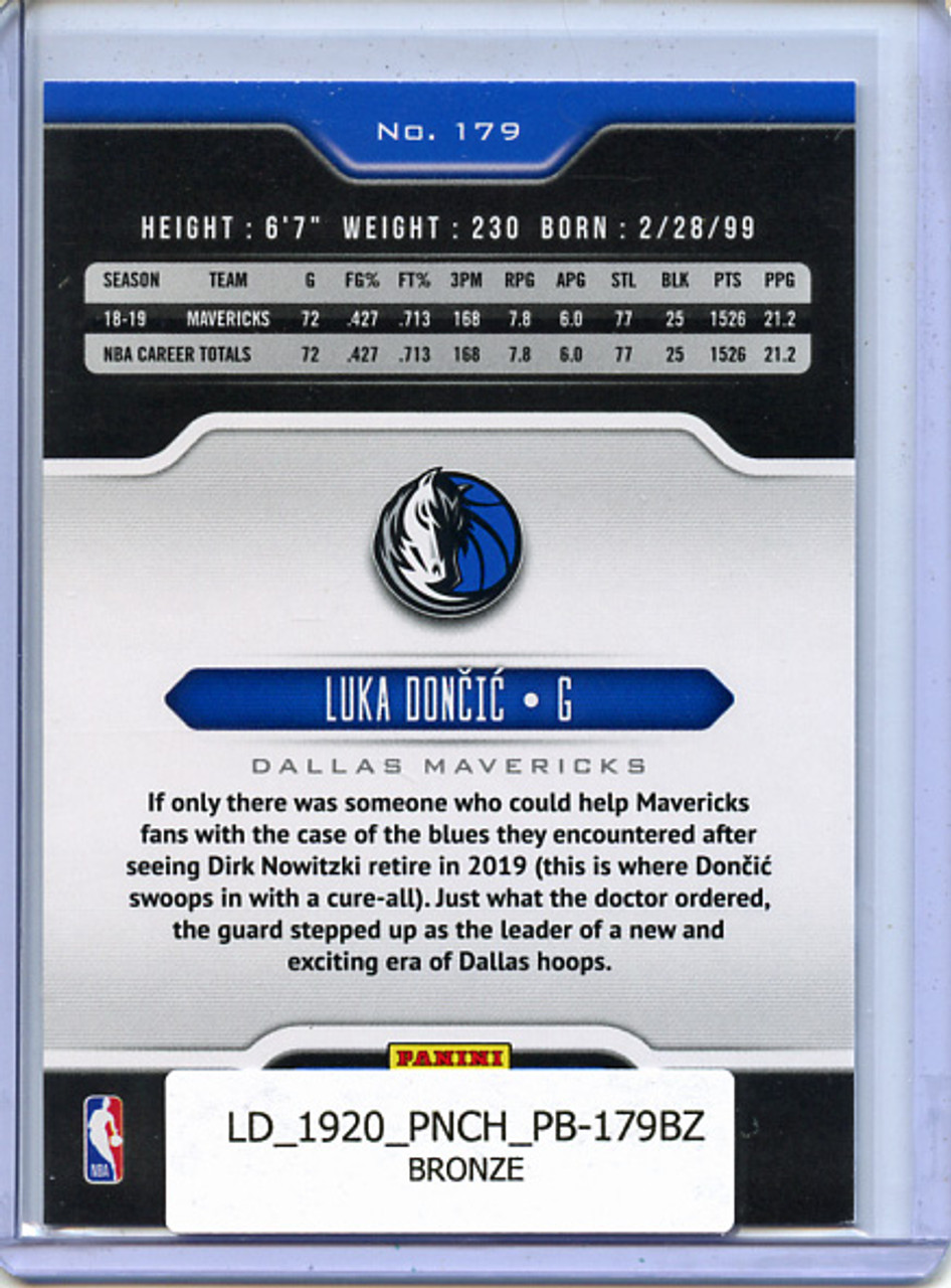 Luka Doncic 2019-20 Chronicles, Playbook #179 Bronze