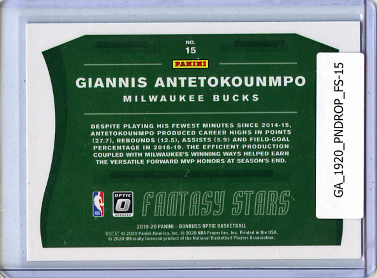 Giannis Antetokounmpo 2019-20 Donruss Optic, Fantasy Stars #15