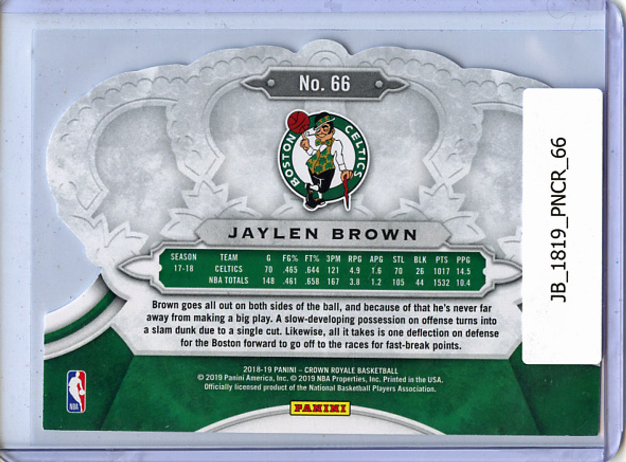 Jaylen Brown 2018-19 Crown Royale #66