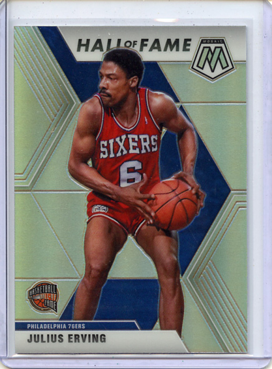 Julius Erving 2019-20 Mosaic #288 Hall of Fame Silver