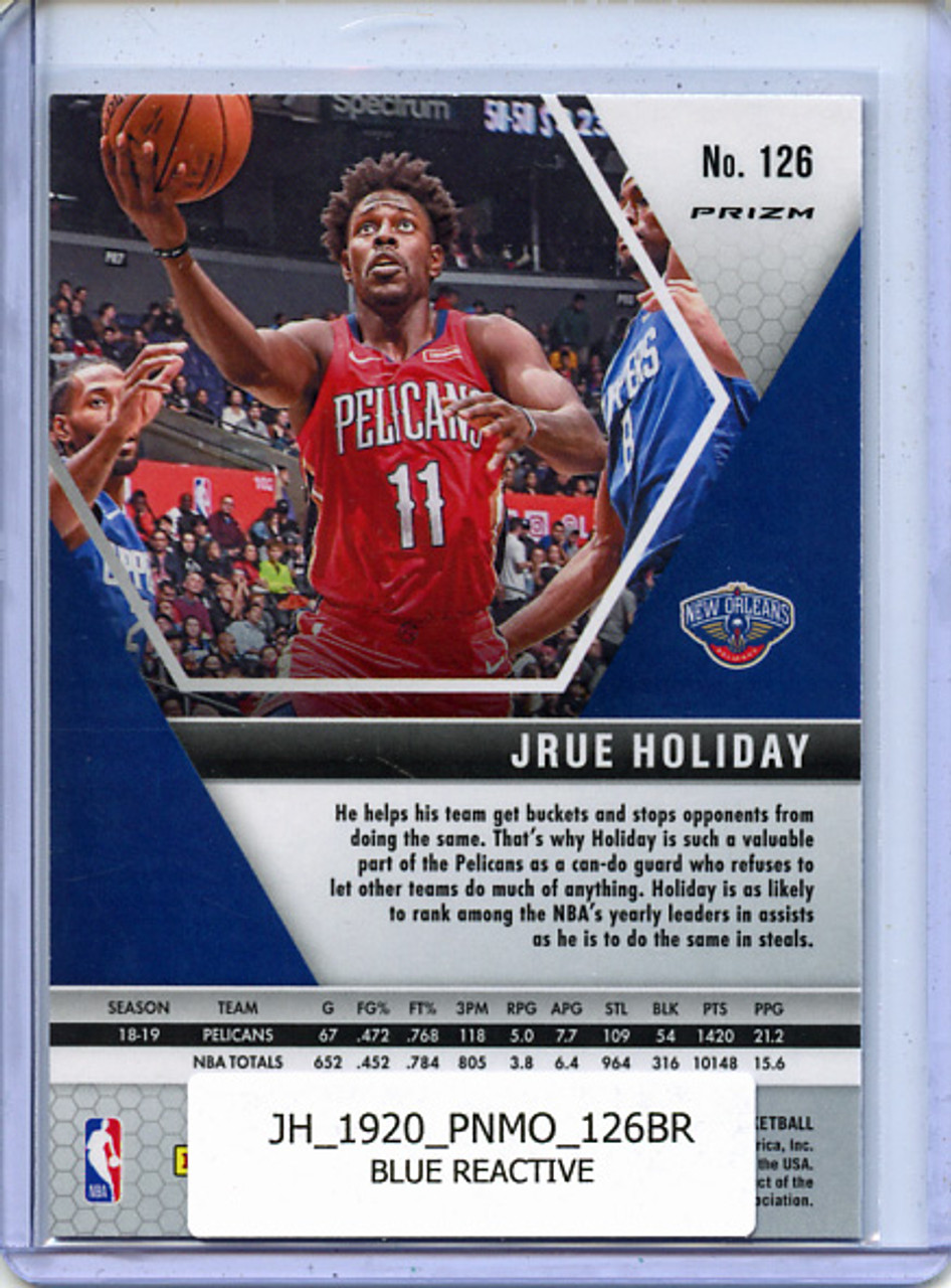 Jrue Holiday 2019-20 Mosaic #126 Blue Reactive