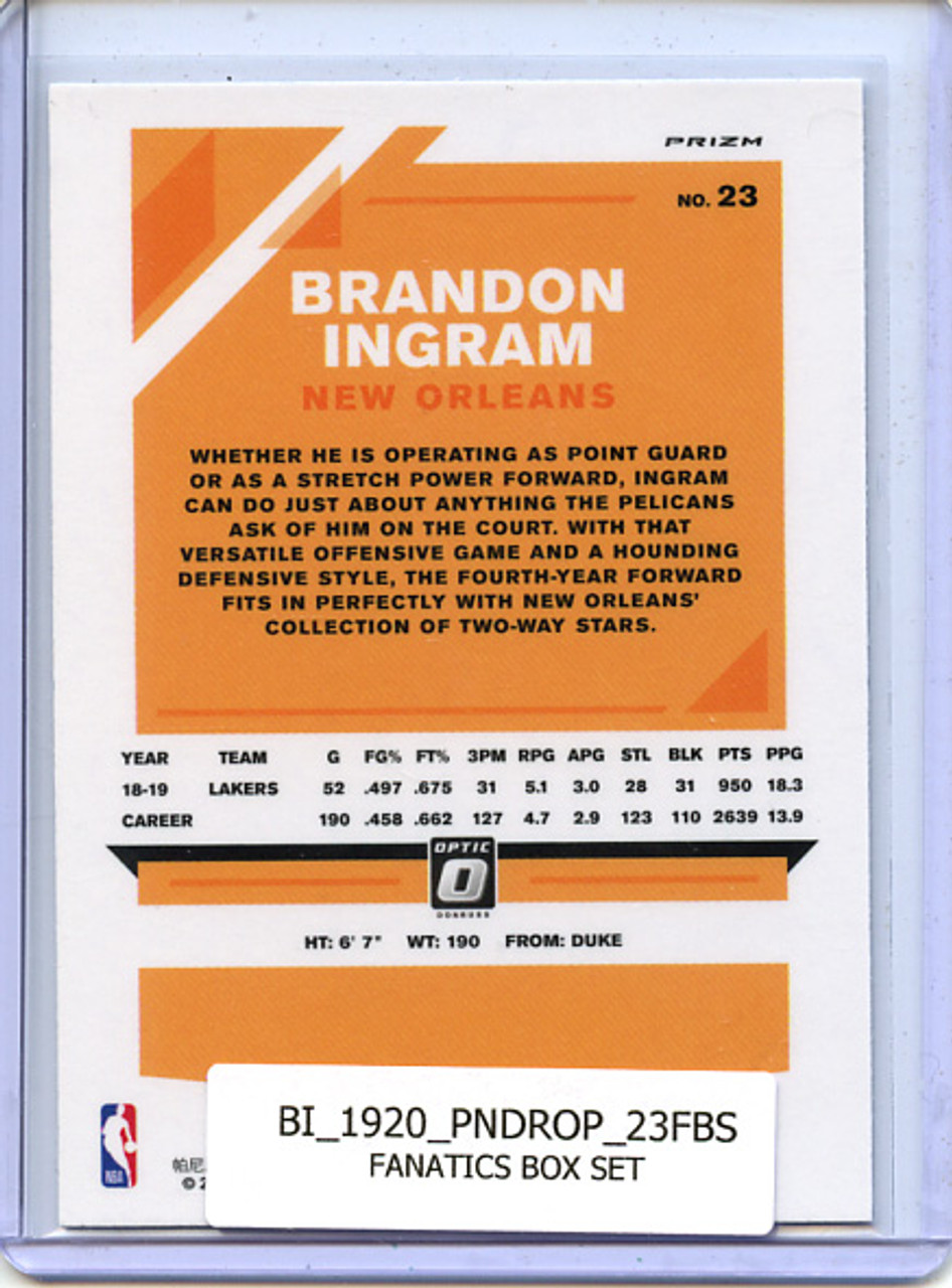 Brandon Ingram 2019-20 Donruss Optic #23 Fanatics Box Set