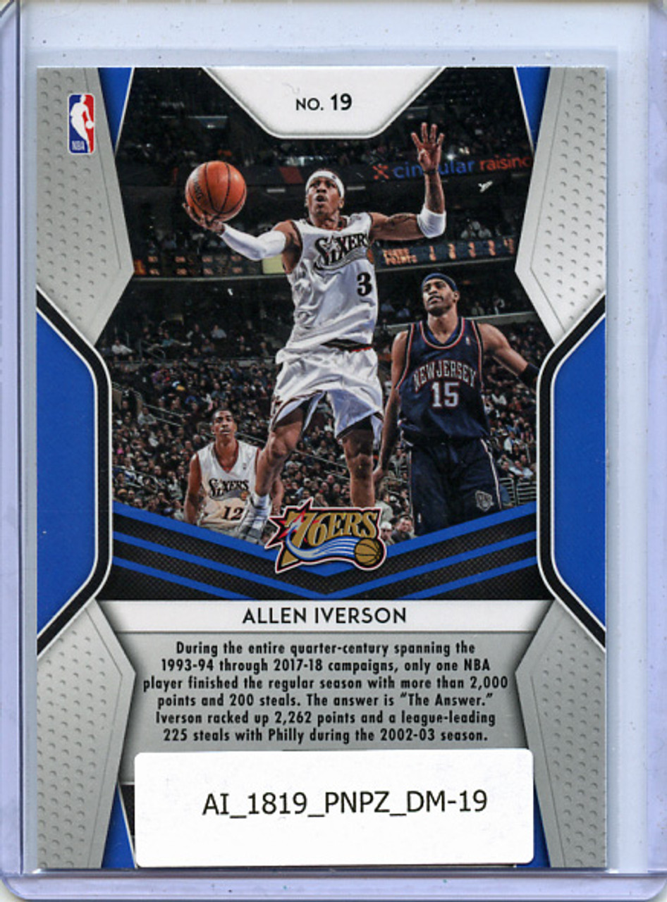 Allen Iverson 2018-19 Prizm, Dominance #19