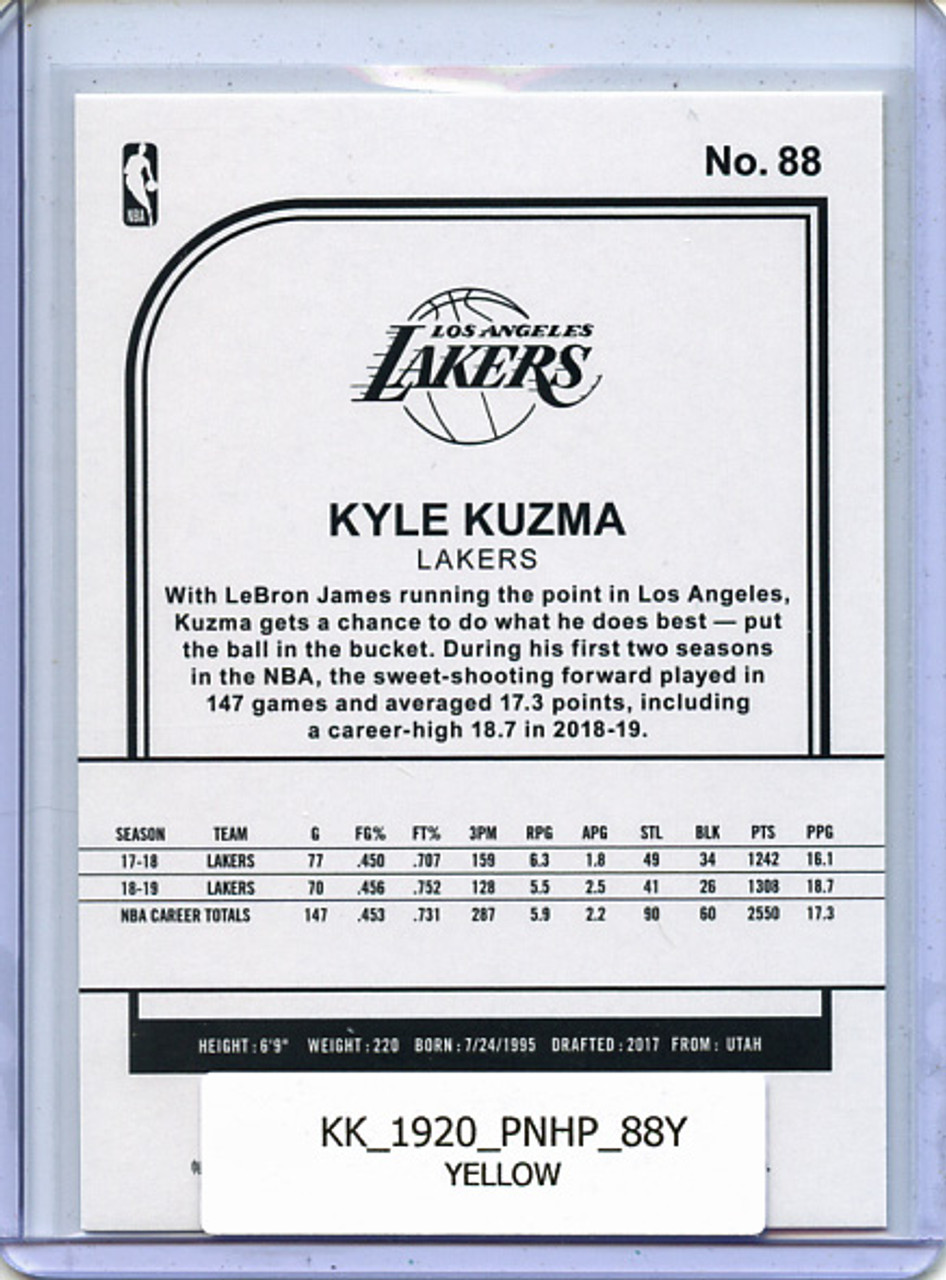Kyle Kuzma 2019-20 Hoops #88 Yellow