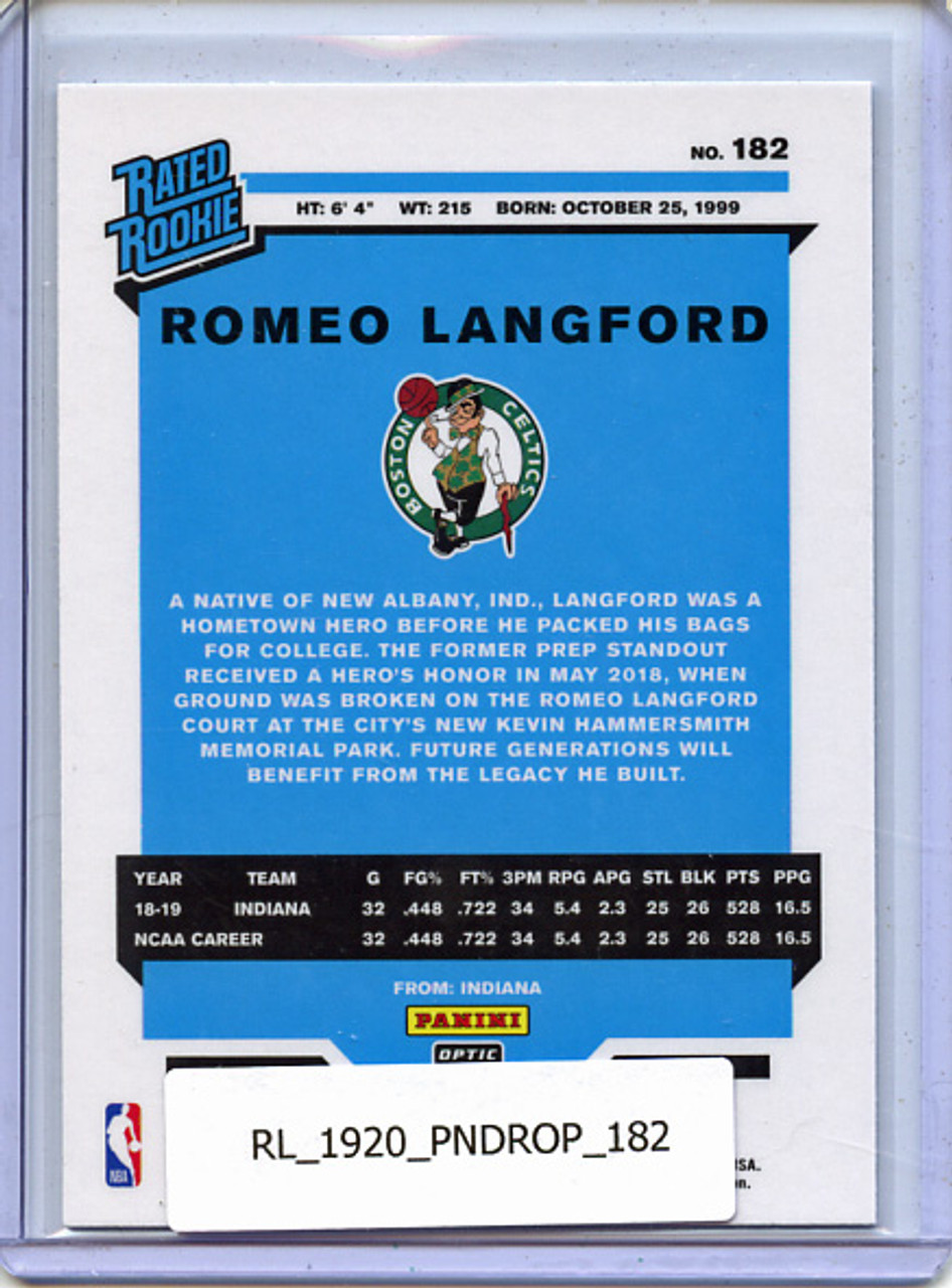 Romeo Langford 2019-20 Donruss Optic #182