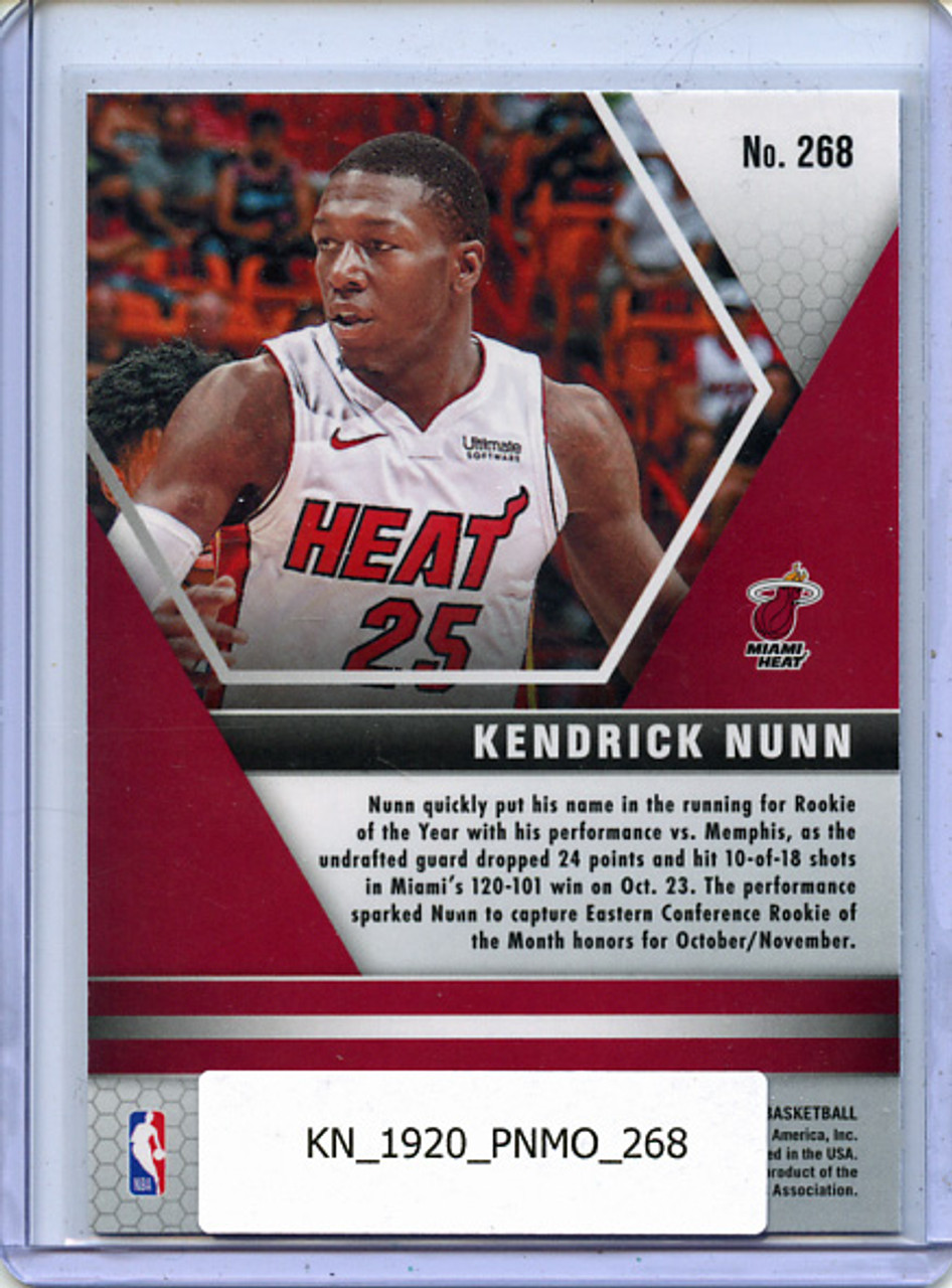 Kendrick Nunn 2019-20 Mosaic #268 NBA Debut