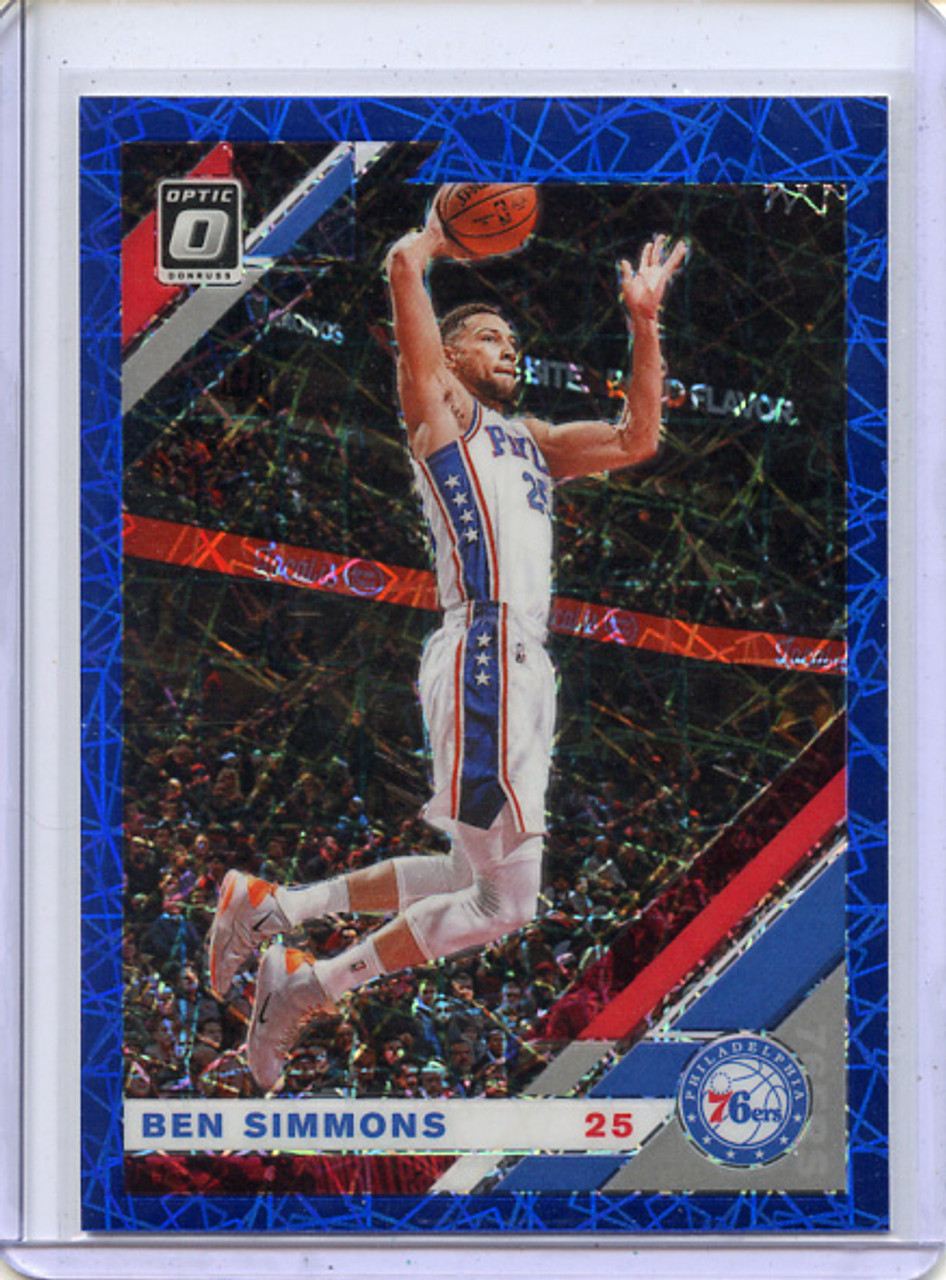 Ben Simmons 2019-20 Donruss Optic #55 Blue Velocity