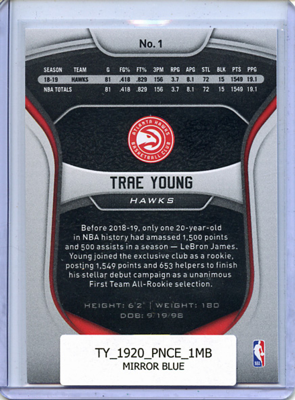 Trae Young 2019-20 Certified #1 Mirror Blue