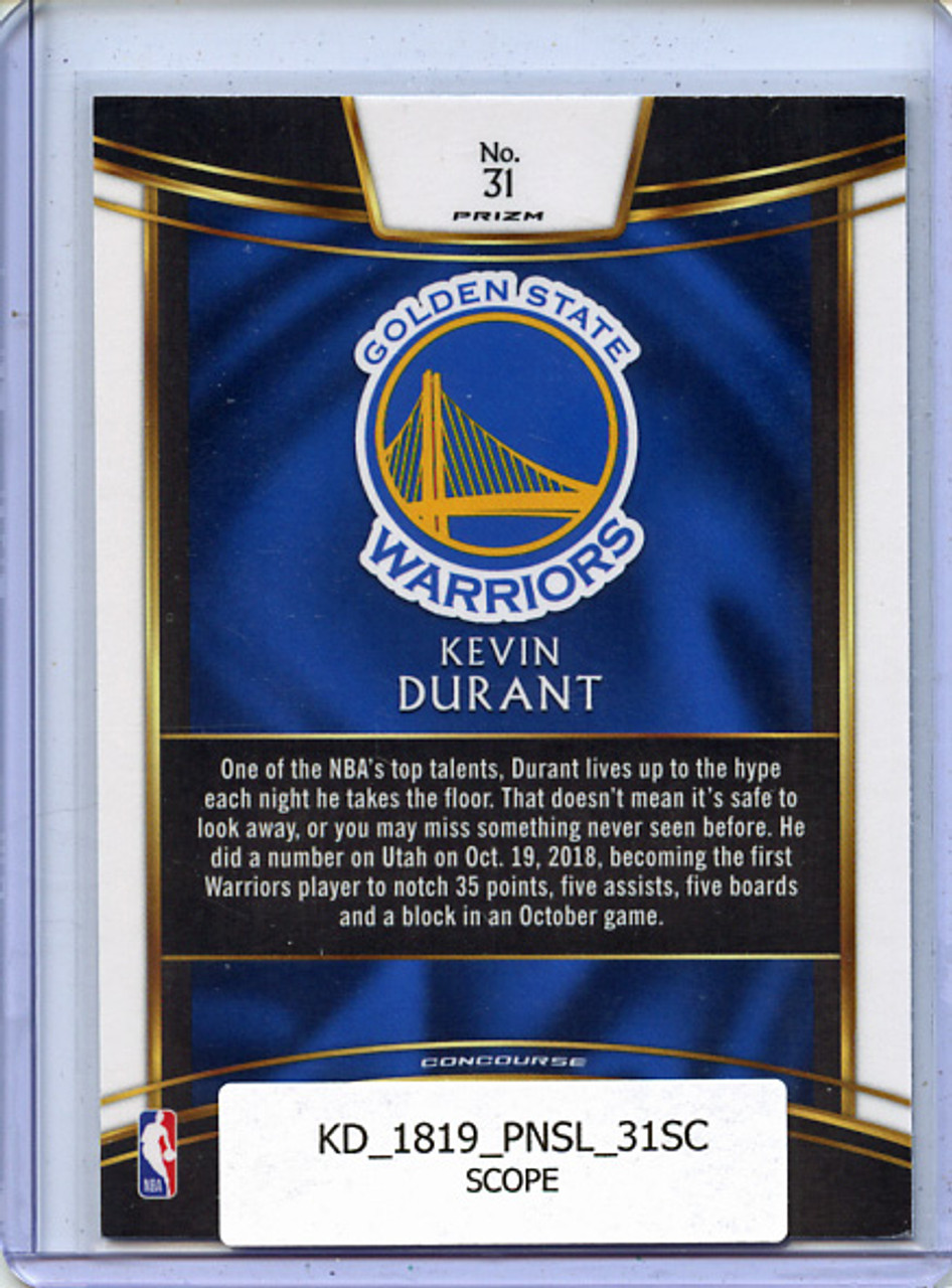 Kevin Durant 2018-19 Select #31 Concourse Scope