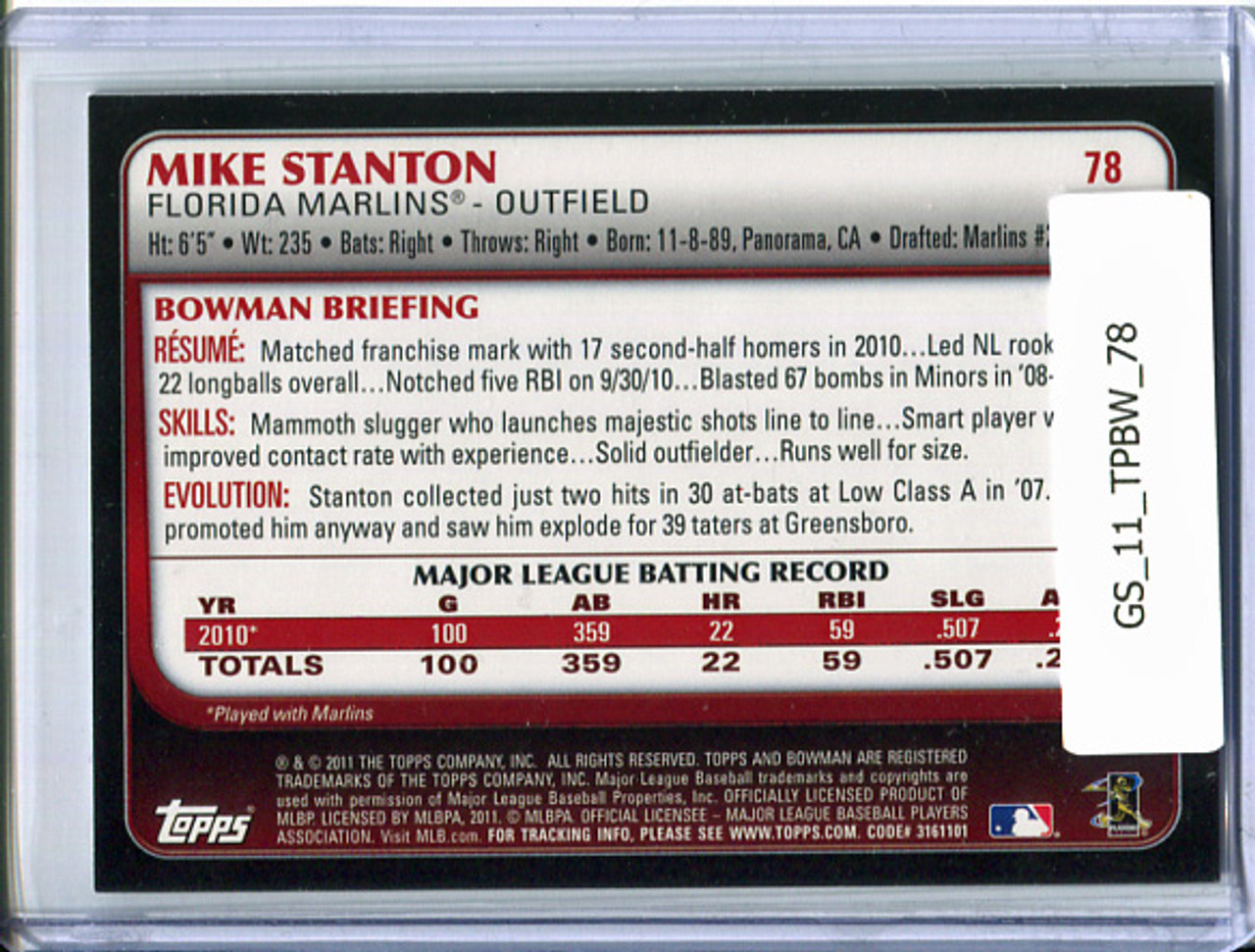 Mike (Giancarlo) Stanton 2011 Bowman #78