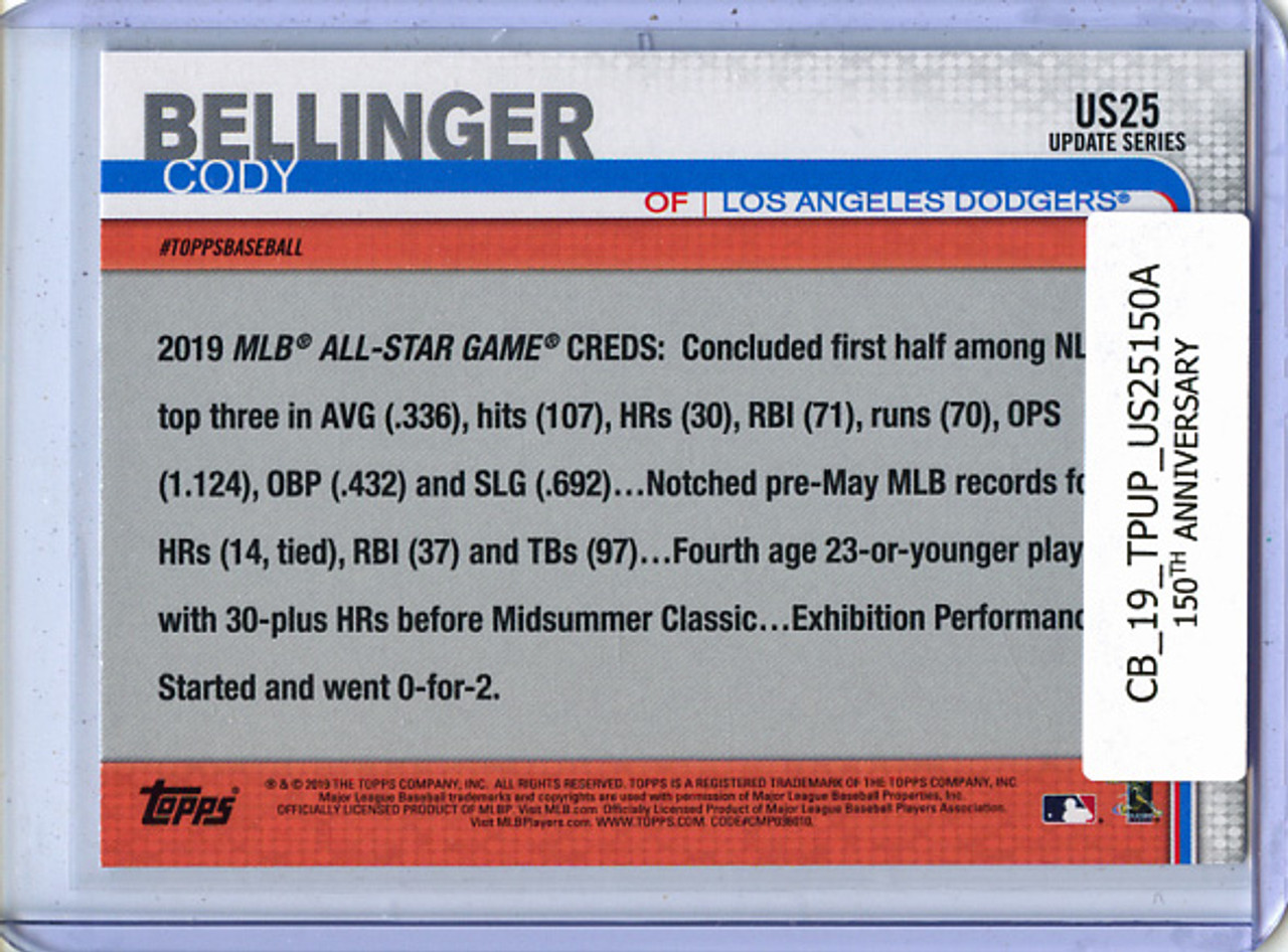 Cody Bellinger 2019 Topps Update #US25 All-Star 150th Anniversary