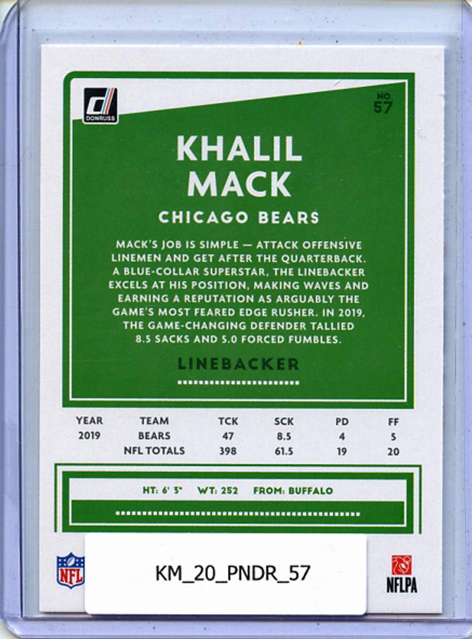 Khalil Mack 2020 Donruss #57