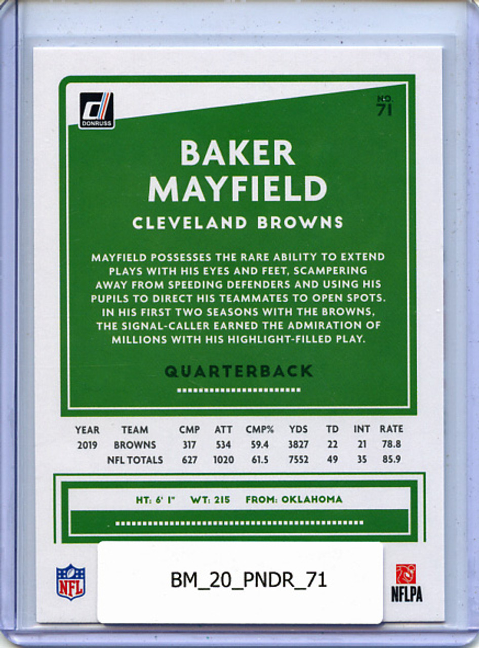 Baker Mayfield 2020 Donruss #71