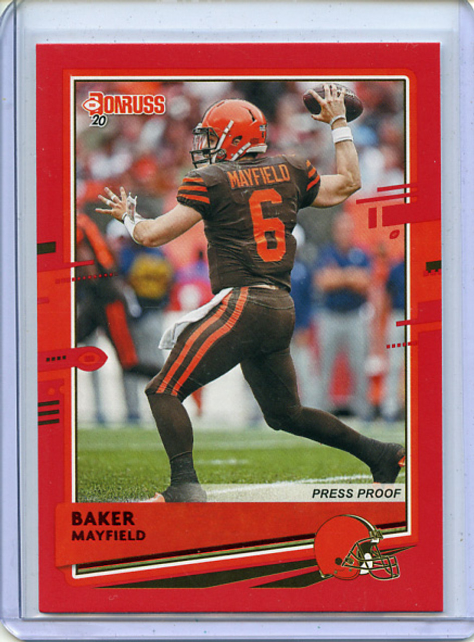 Baker Mayfield 2020 Donruss #71 Variations Press Proof Red