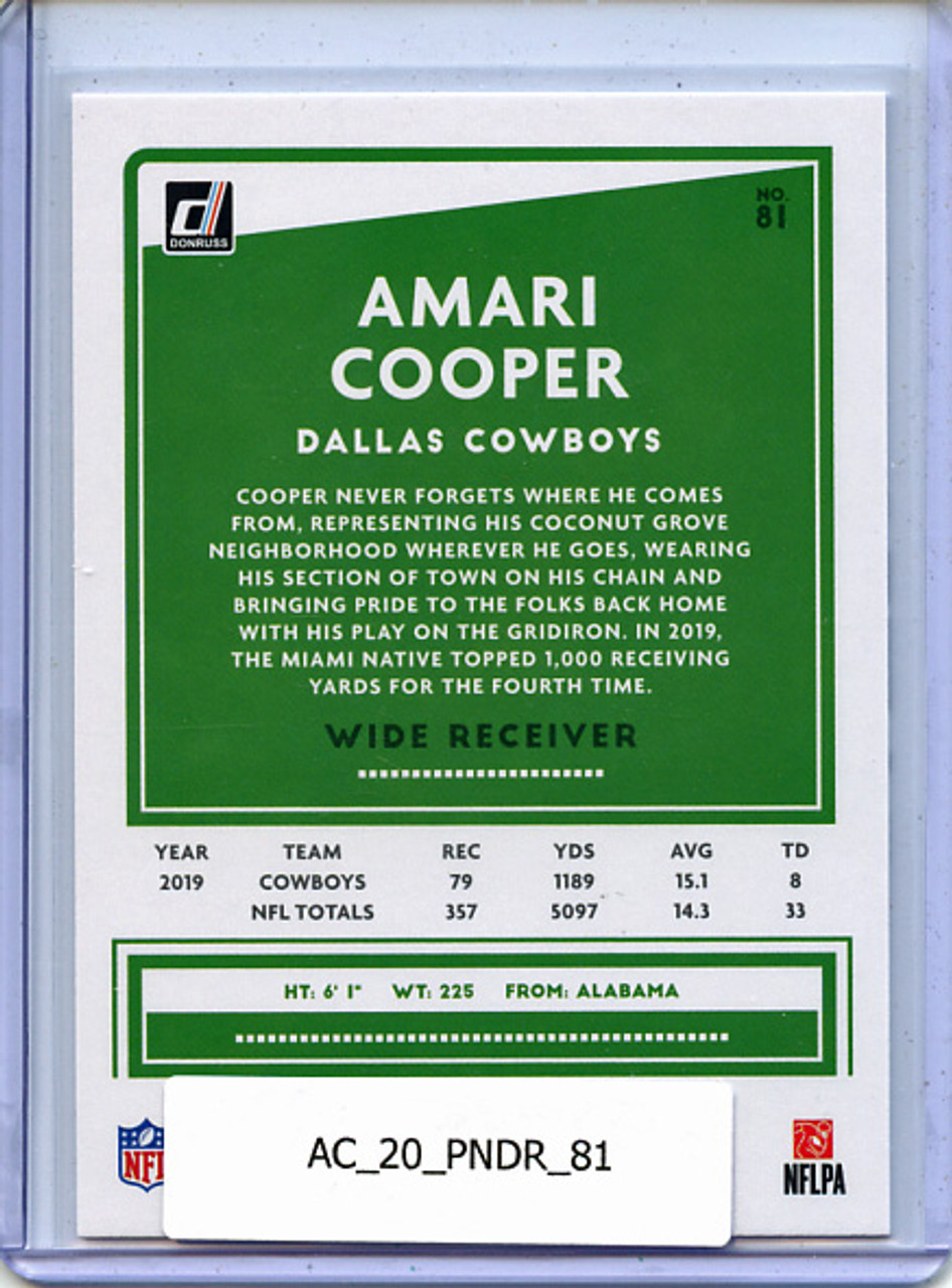 Amari Cooper 2020 Donruss #81