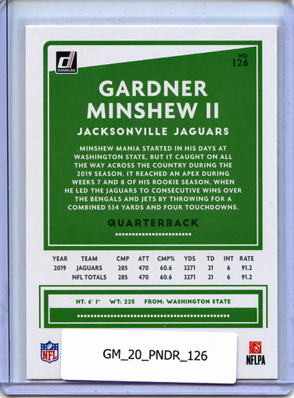 Gardner Minshew II 2020 Donruss #126