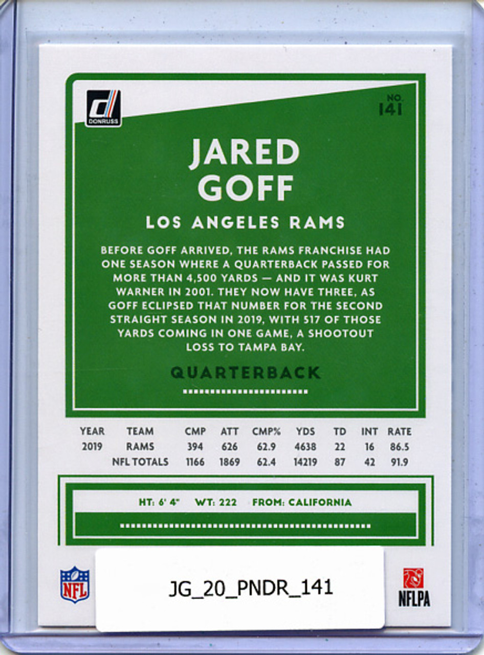 Jared Goff 2020 Donruss #141