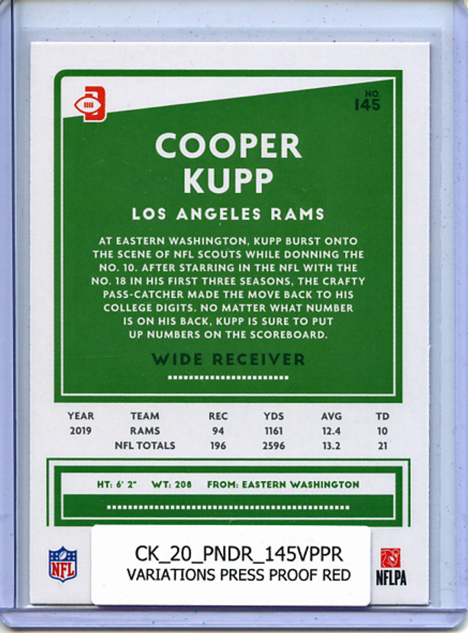 Cooper Kupp 2020 Donruss #145 Variations Press Proof Red