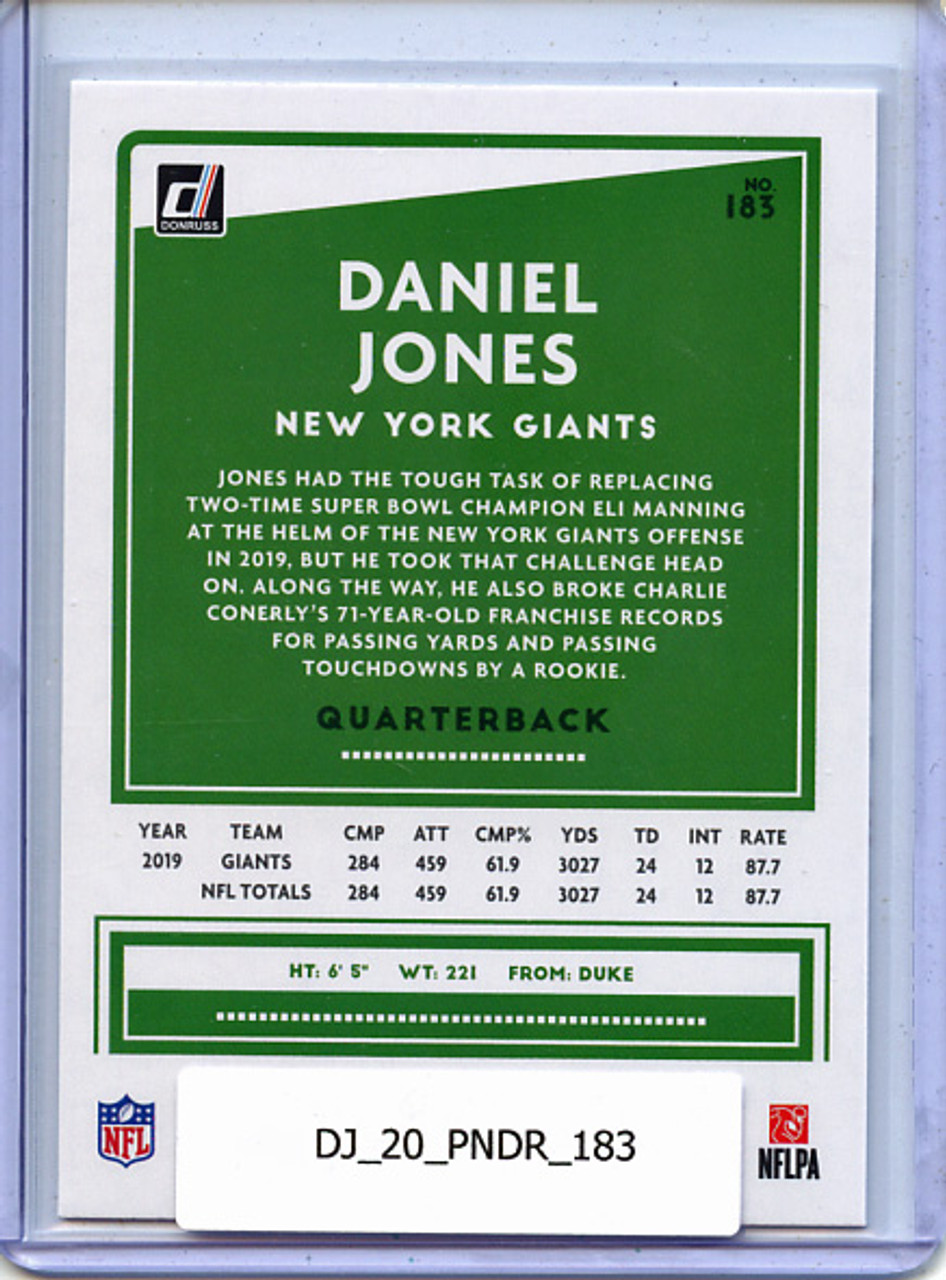 Daniel Jones 2020 Donruss #183
