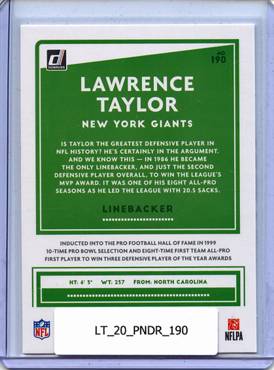 Lawrence Taylor 2020 Donruss #190