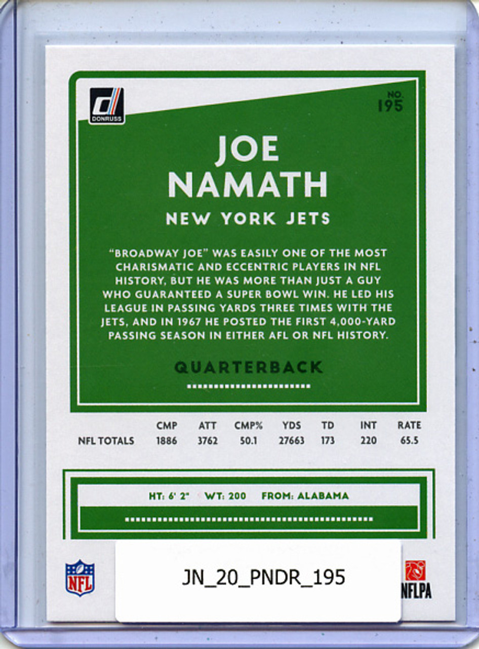 Joe Namath 2020 Donruss #195