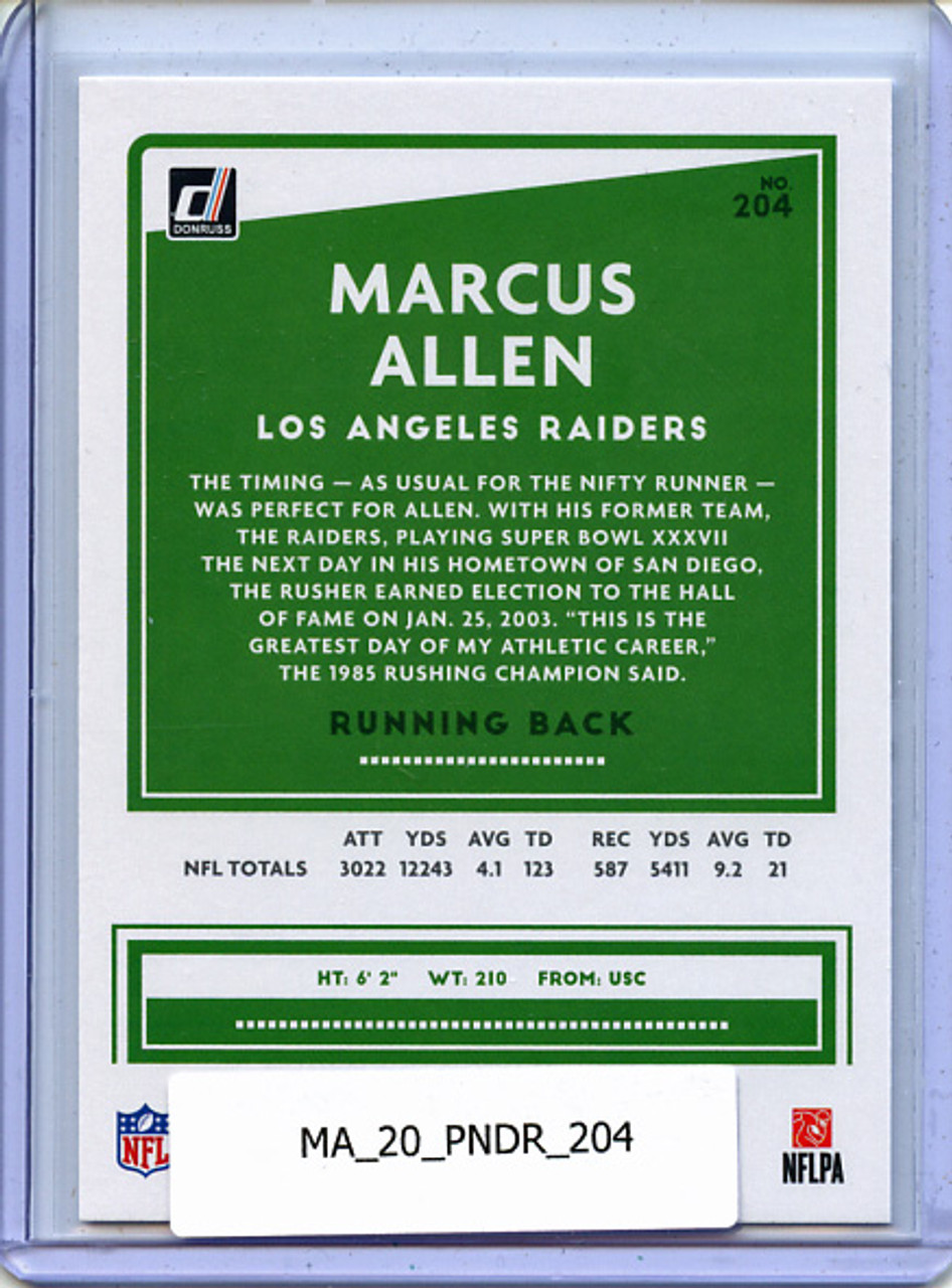 Marcus Allen 2020 Donruss #204