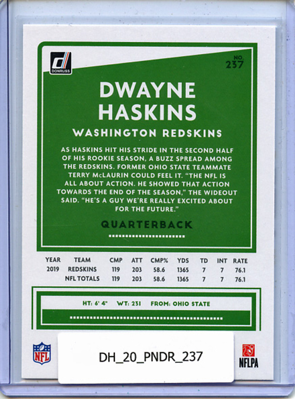 Dwayne Haskins 2020 Donruss #237