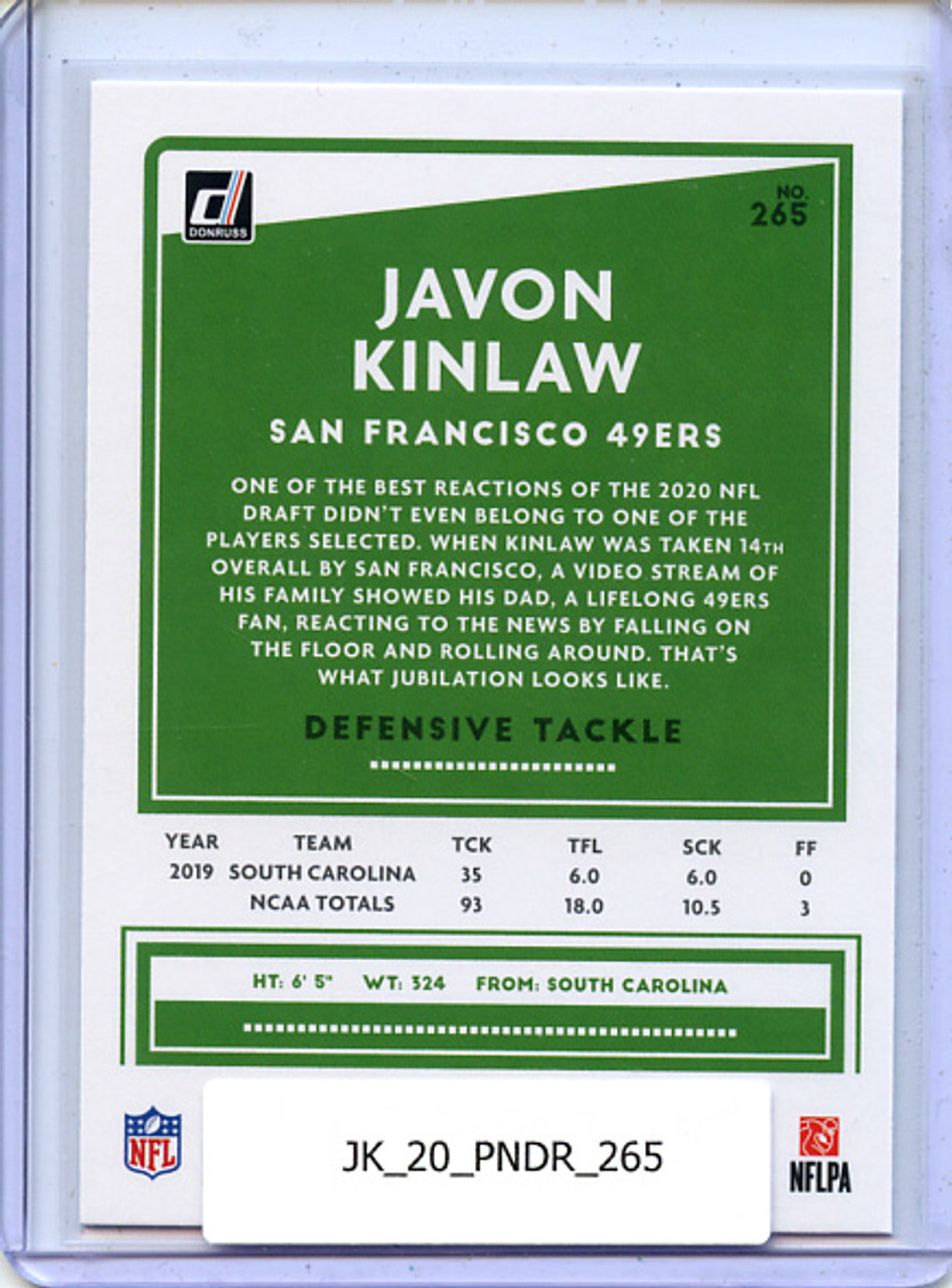 Javon Kinlaw 2020 Donruss #265
