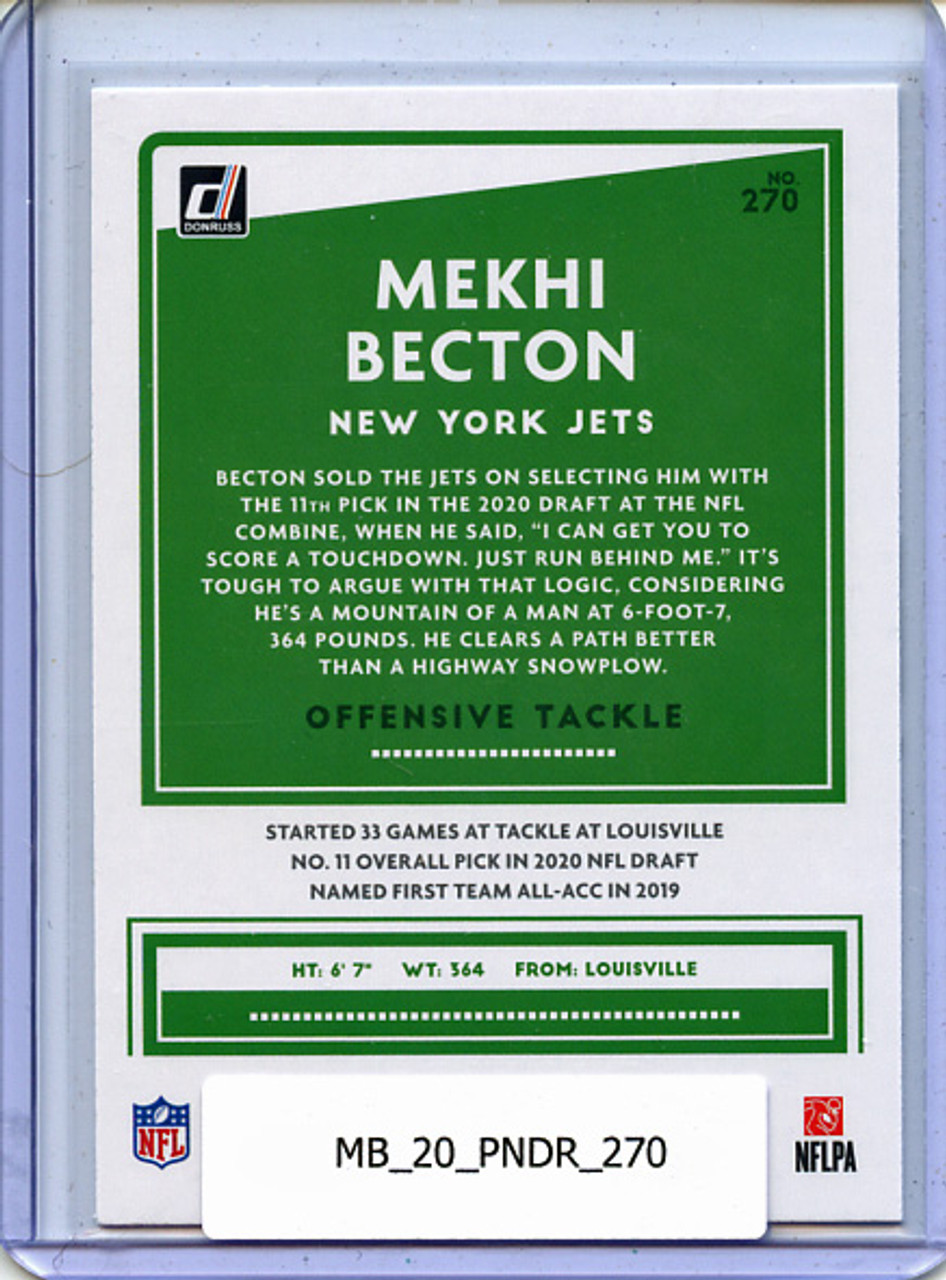 Mekhi Becton 2020 Donruss #270