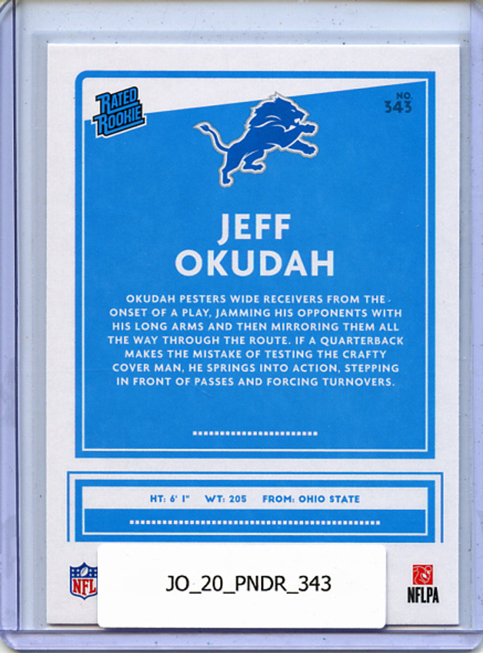 Jeff Okudah 2020 Donruss #343