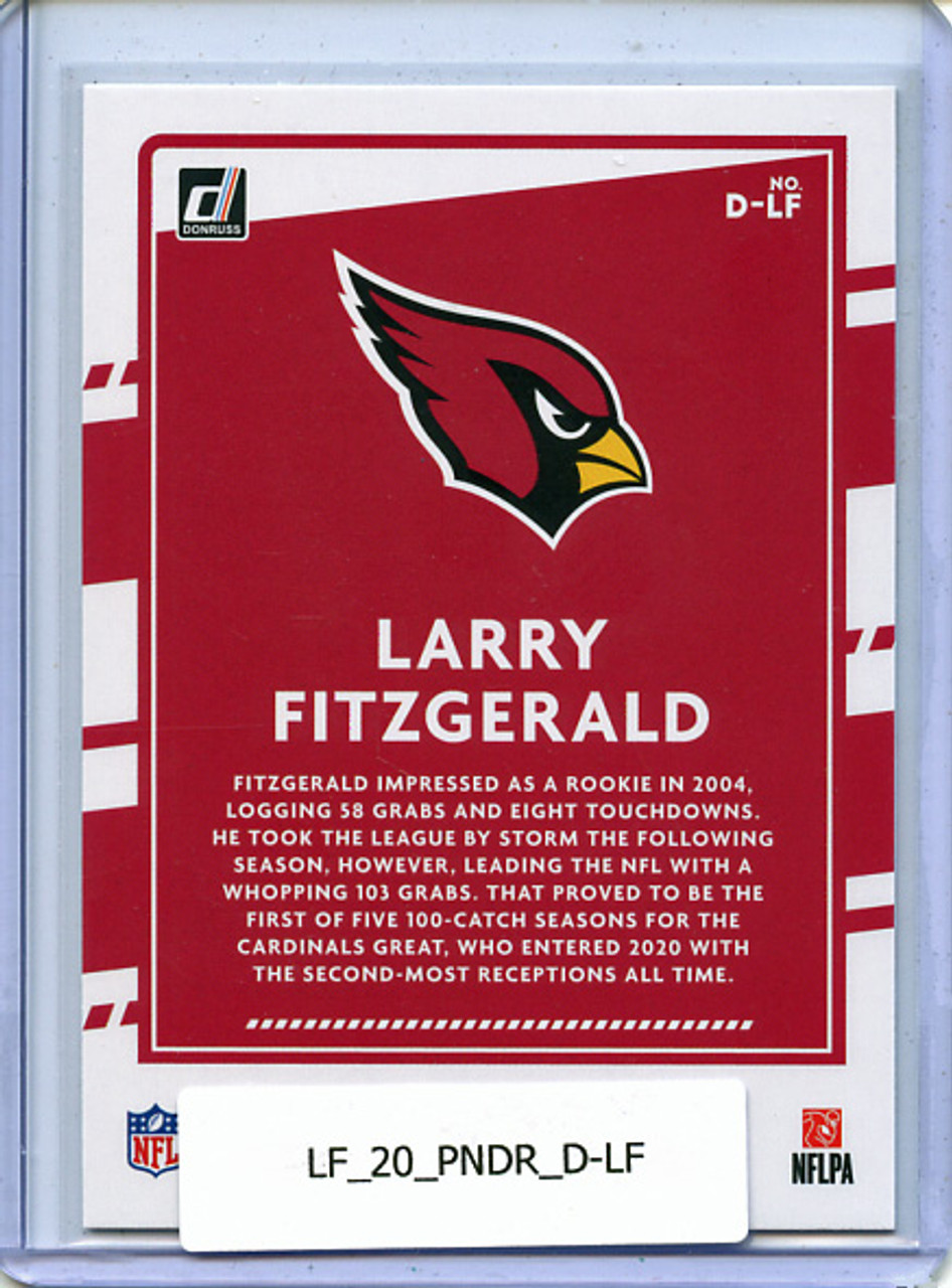 Larry Fitzgerald 2020 Donruss, Dominators #D-LF