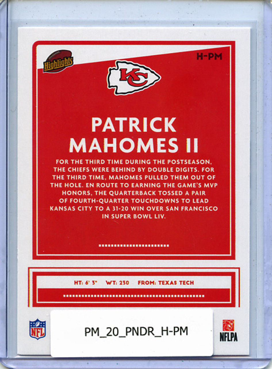 Patrick Mahomes II 2020 Donruss, Highlights #H-PM