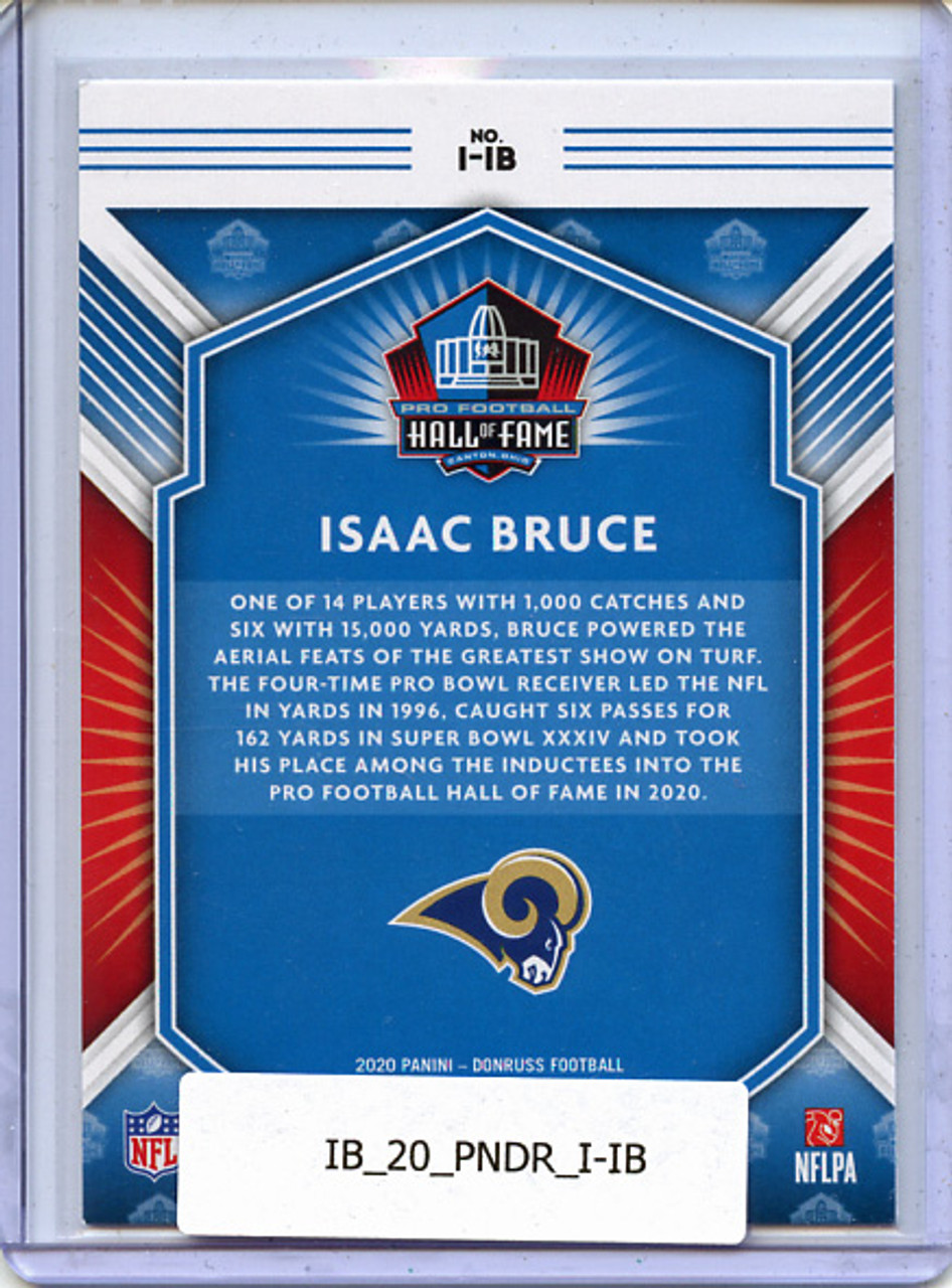 Isaac Bruce 2020 Donruss, Inducted #I-IB