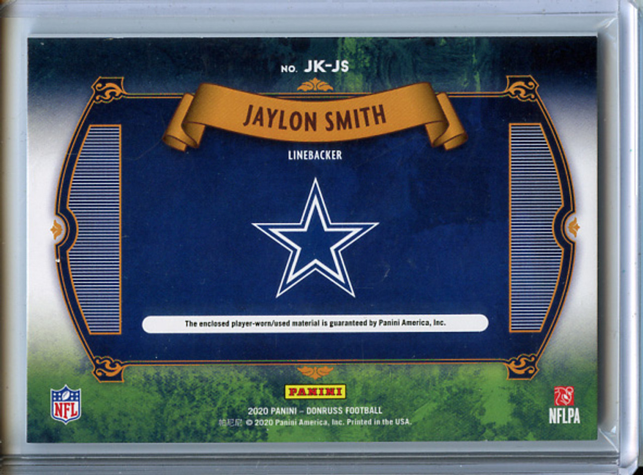 Jaylon Smith 2020 Donruss, Jersey Kings #JK-JS (#219/299)