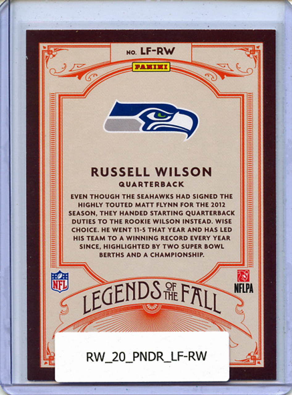 Russell Wilson 2020 Donruss, Legends of the Fall #LF-RW