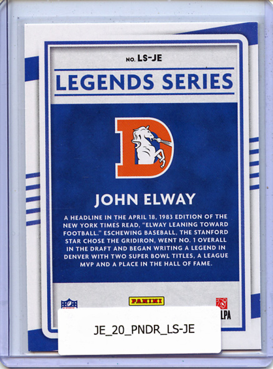 John Elway 2020 Donruss, Legends Series #LS-JE