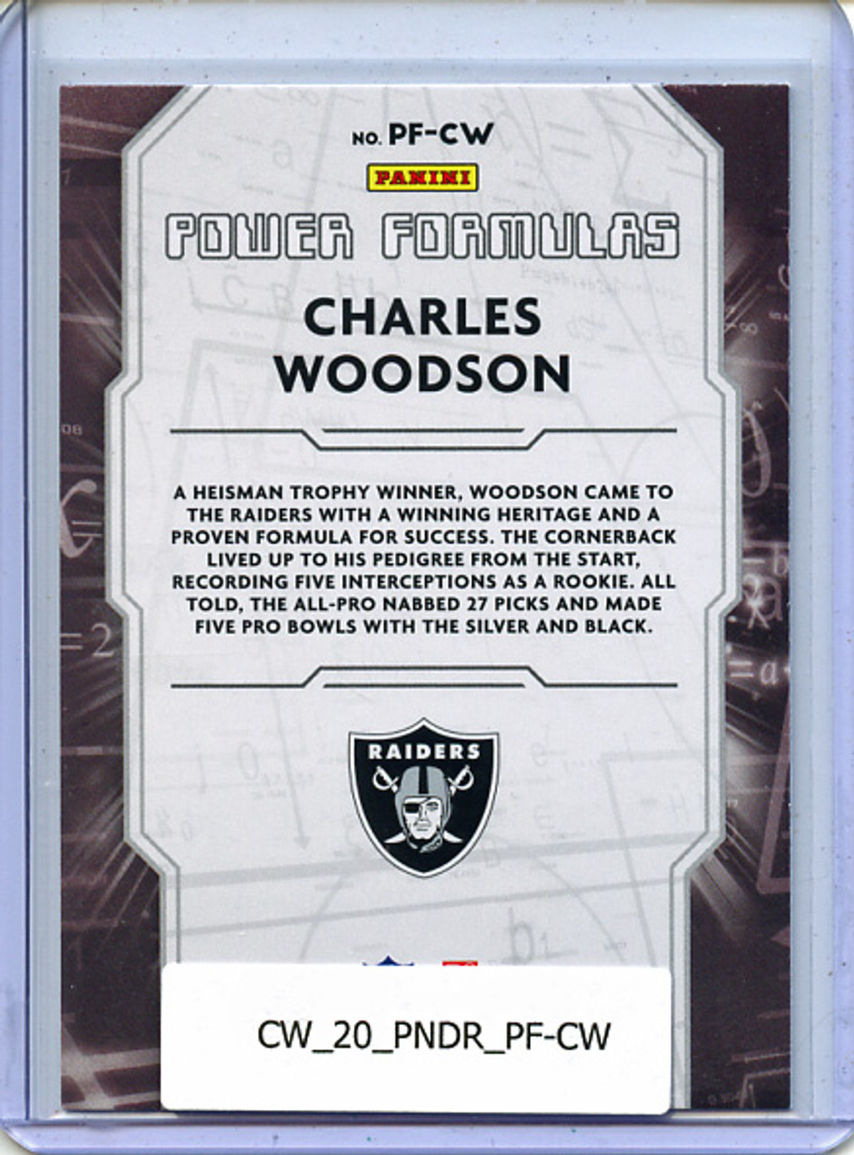 Charles Woodson 2020 Donruss, Power Formulas #PF-CW