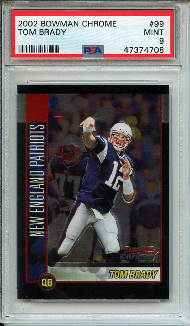 Tom Brady 2002 Bowman Chrome #99 PSA 9 Mint (#47374708)