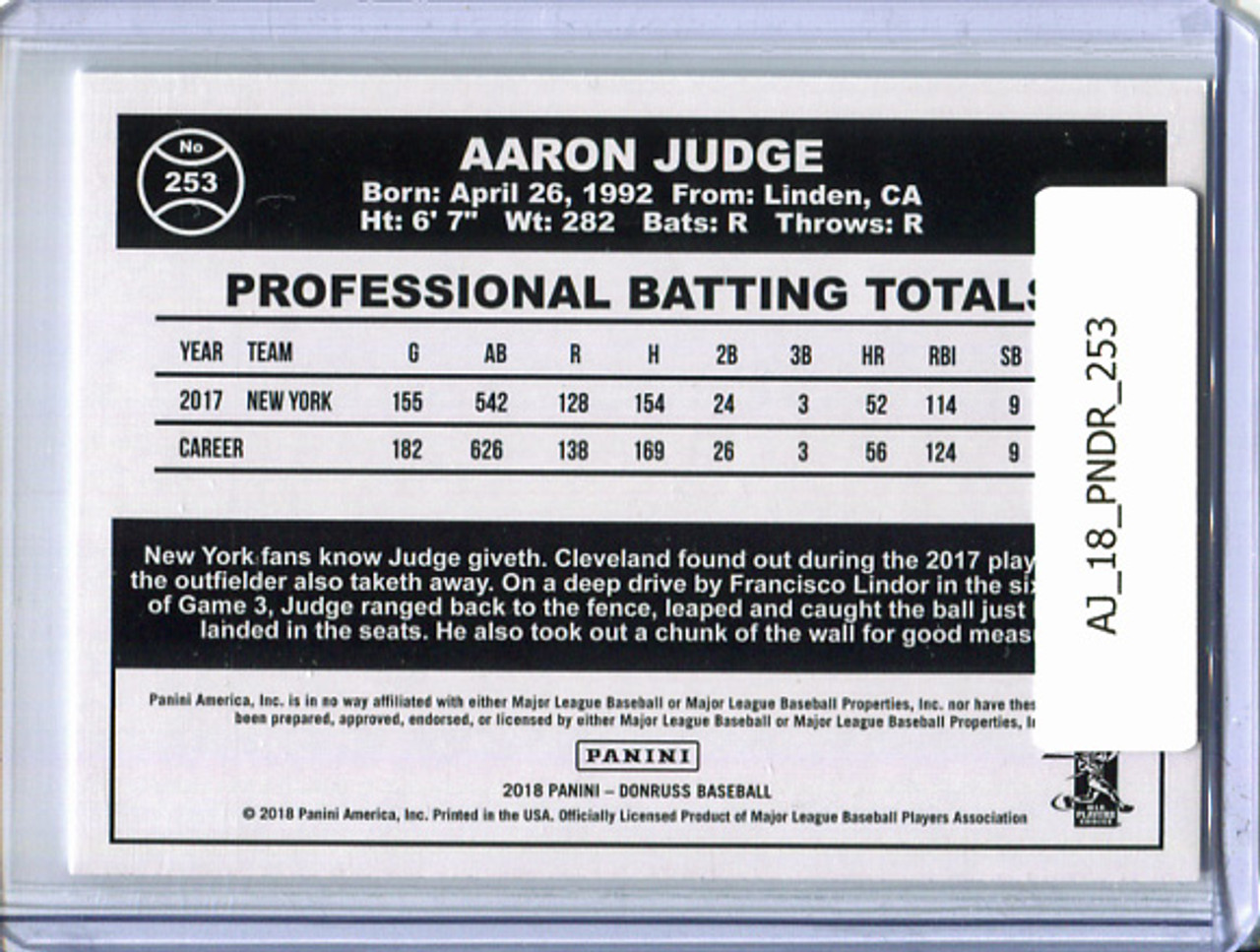 Aaron Judge 2018 Donruss #253 Retro