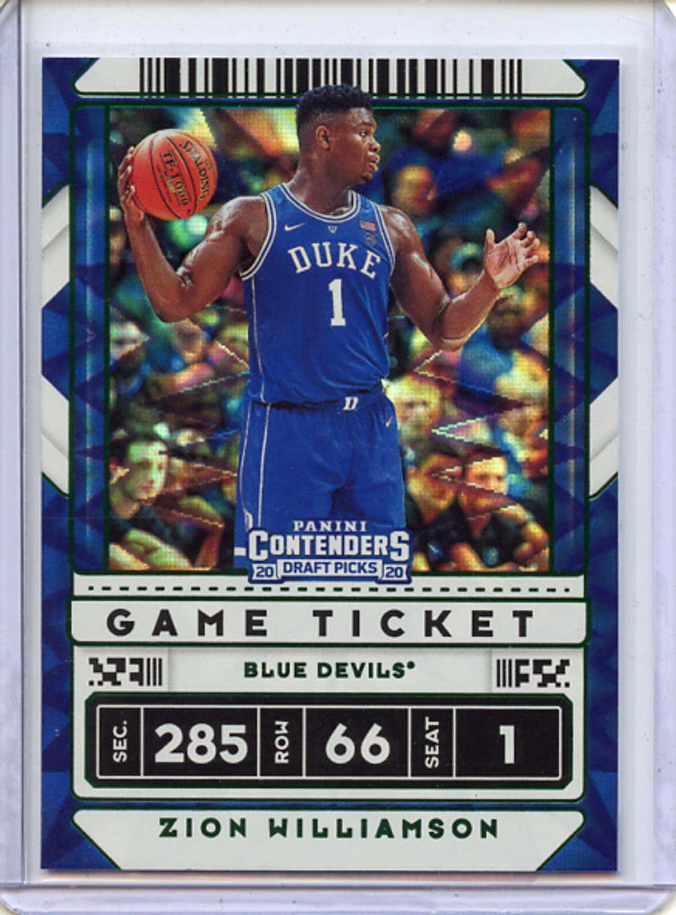 Zion Williamson 2020-21 Contenders Draft Picks #13 Variations Game Ticket Green Explosion
