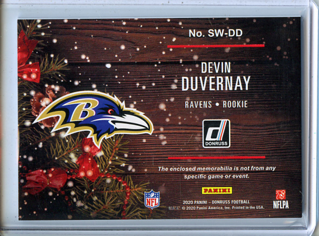 Devin Duvernay 2020 Donruss, Rookie Holiday Sweater #SW-DD