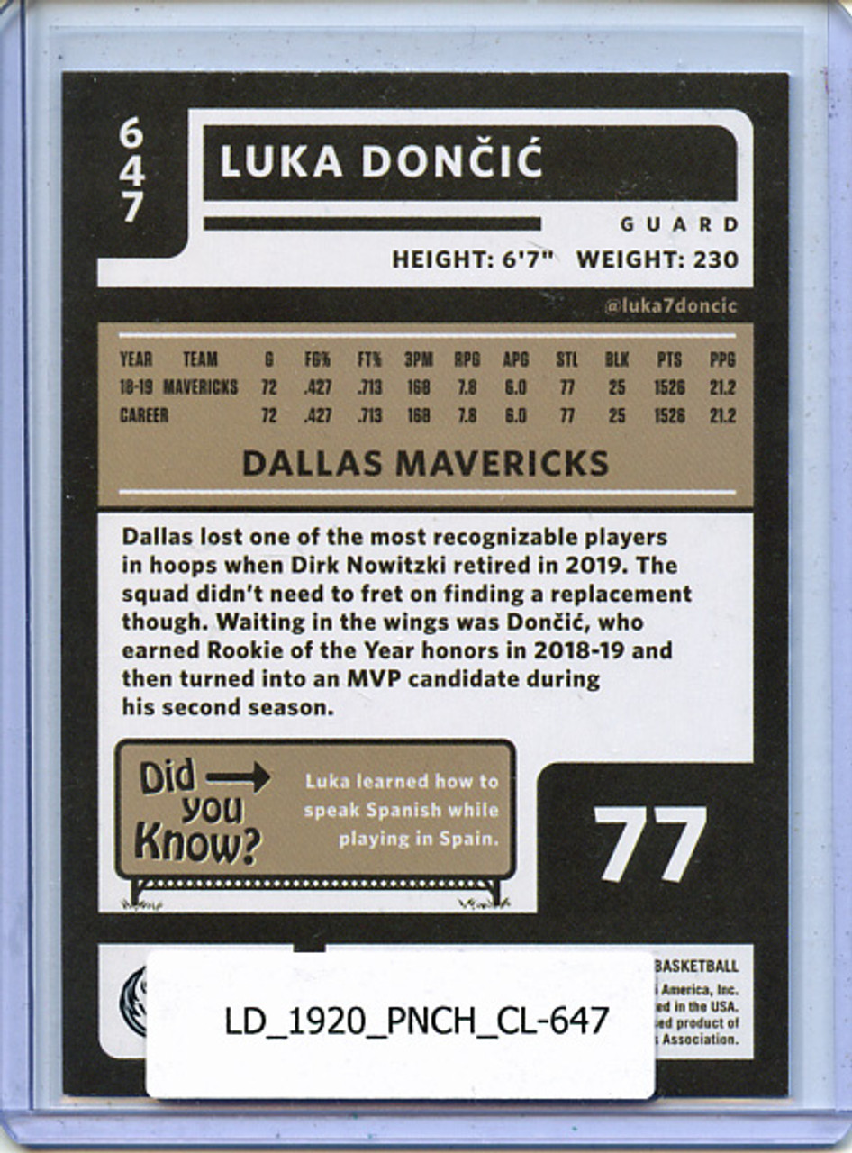 Luka Doncic 2019-20 Chronicles, Classics #647