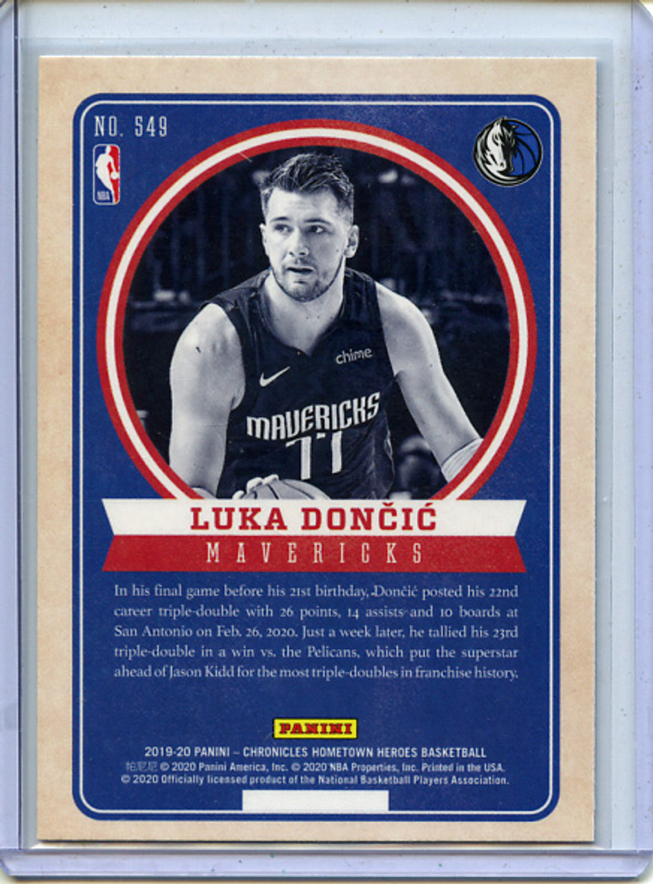 Luka Doncic 2019-20 Chronicles, Hometown Heroes Optic #549 (2)