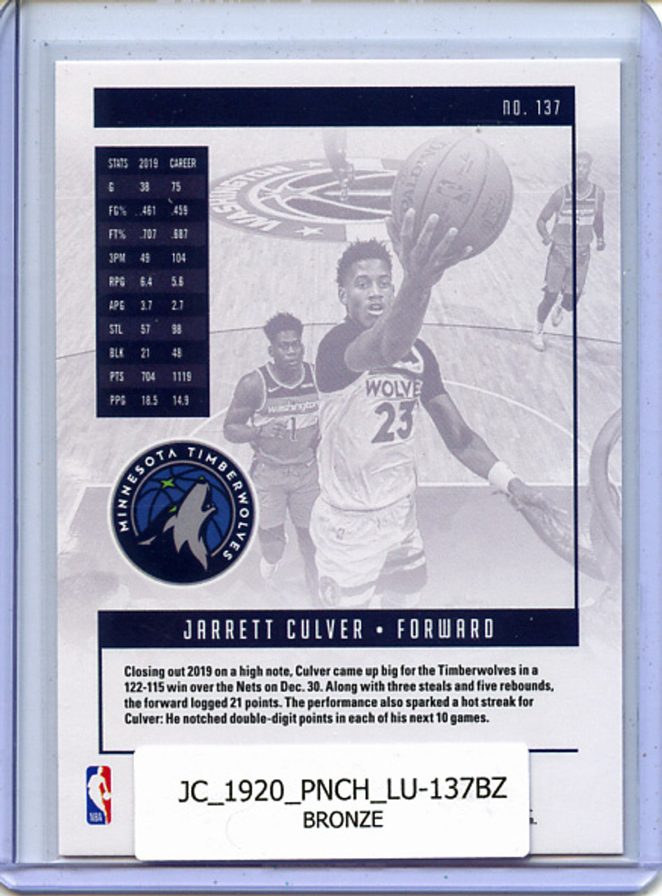 Jarrett Culver 2019-20 Chronicles, Luminance #137 Bronze