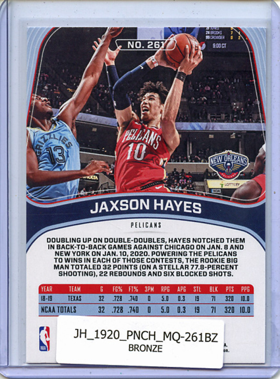 Jaxson Hayes 2019-20 Chronicles, Marquee #261 Bronze