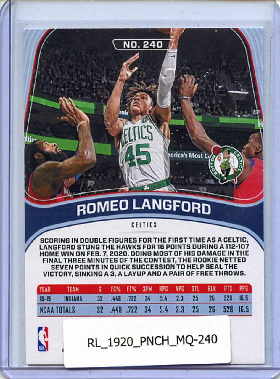 Romeo Langford 2019-20 Chronicles, Marquee #240
