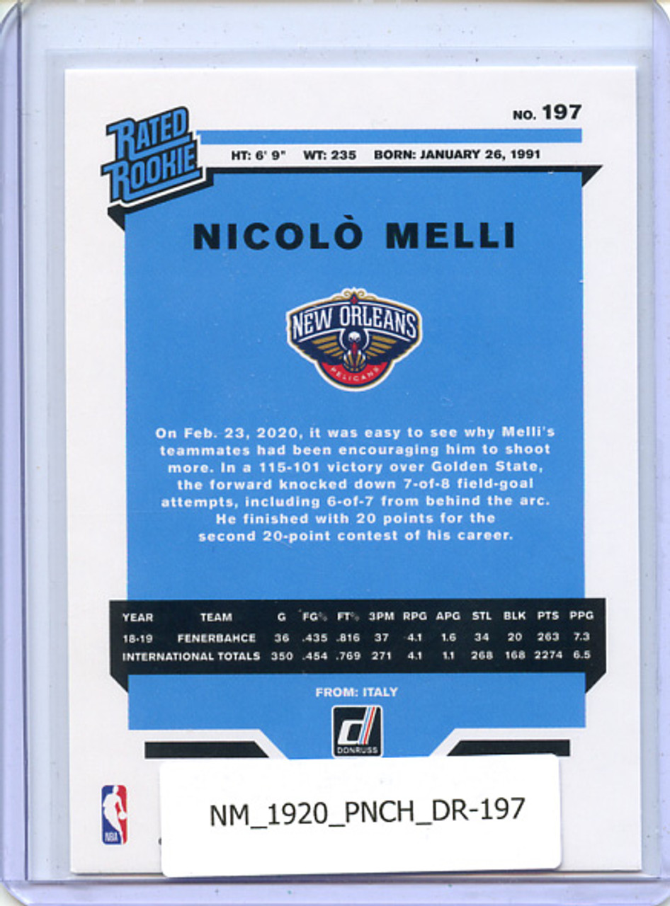 Nicolo Melli 2019-20 Chronicles, Donruss #197