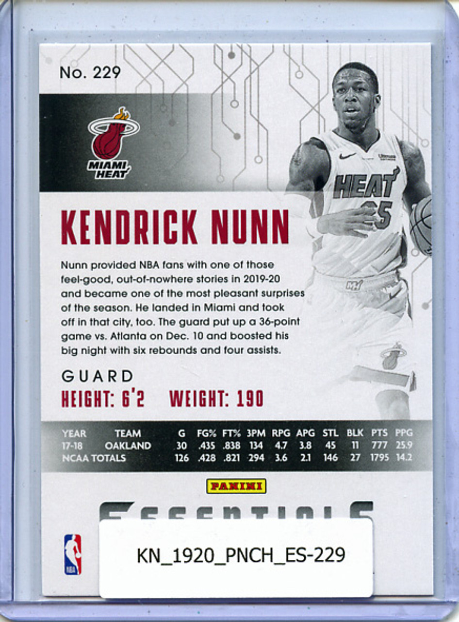 Kendrick Nunn 2019-20 Chronicles, Essentials #229